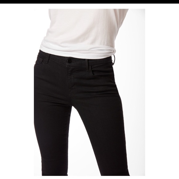 J BRAND Black Skinny Mid-Rise Jeans Sz 27 - Picture 3 of 7
